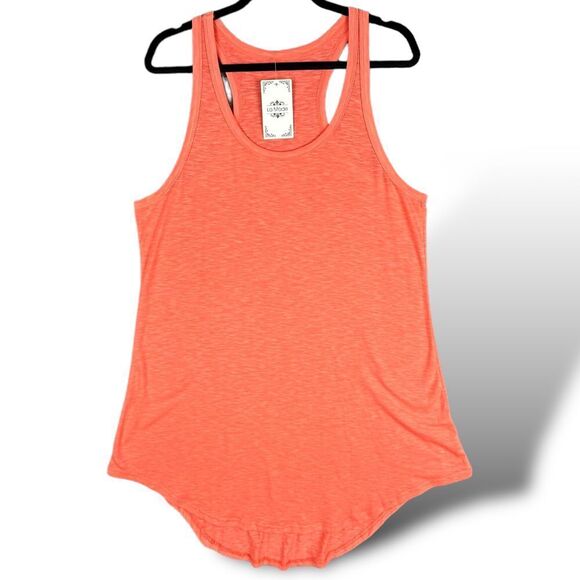 Pascale La Mode Dresses & Skirts - La Mode‎ NWT Women's Vibrant Coral Racerback Tank Dress Size XL Beach Cruise